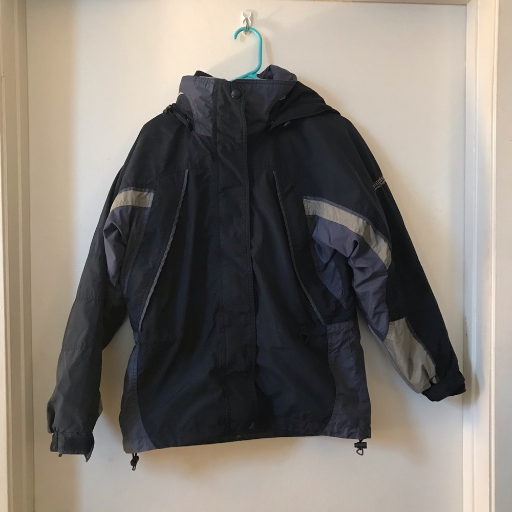 Columbia Blue Winter Interchange Zip Hood Jacket